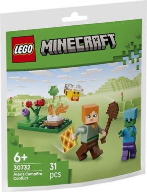 LEGO Potyczka Alex przy ognisku
